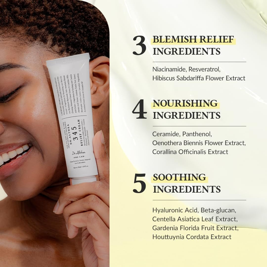 Dr Althea 345 Relief Cream – Gentle Soothing Daily Skincare – 35Gram