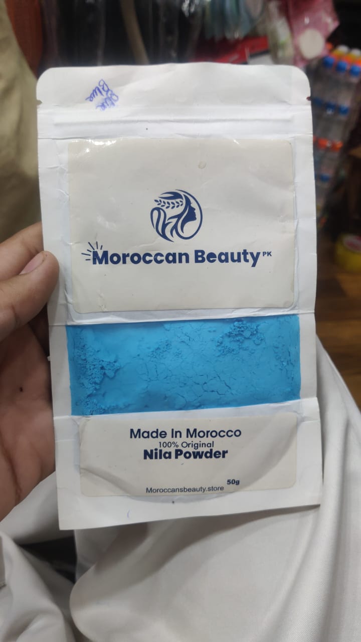 Moroccan Beauty Nila Powder | Blue Nila Skin Whitening Powder 50g | Best Quality Nila Powder