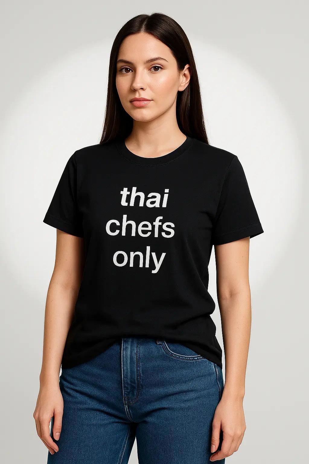 Thai Chefs Only Graphic Tee – Unisex Black T-Shirt EW-001131