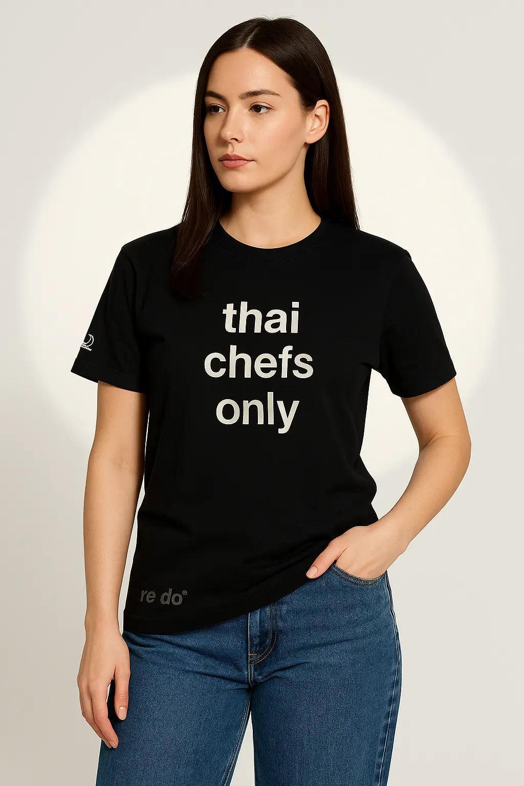 Thai Chefs Only Graphic Tee – Unisex Black T-Shirt EW-001131