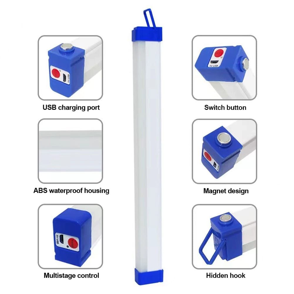 Tube Light Big Emergency Rechargeable Outdoor LED For load shedding camping and everyday lighting needs (Size Small)