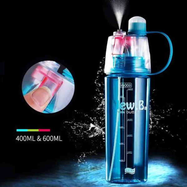Spray water Plastic bottle HydraMist Pro – Ultra-fine mist spray for skincare, cleaning, or gardening. GlowSpritz – Gentle hydration with a stylish touch for everyday refreshment - 500ml | With Box (Random Color)