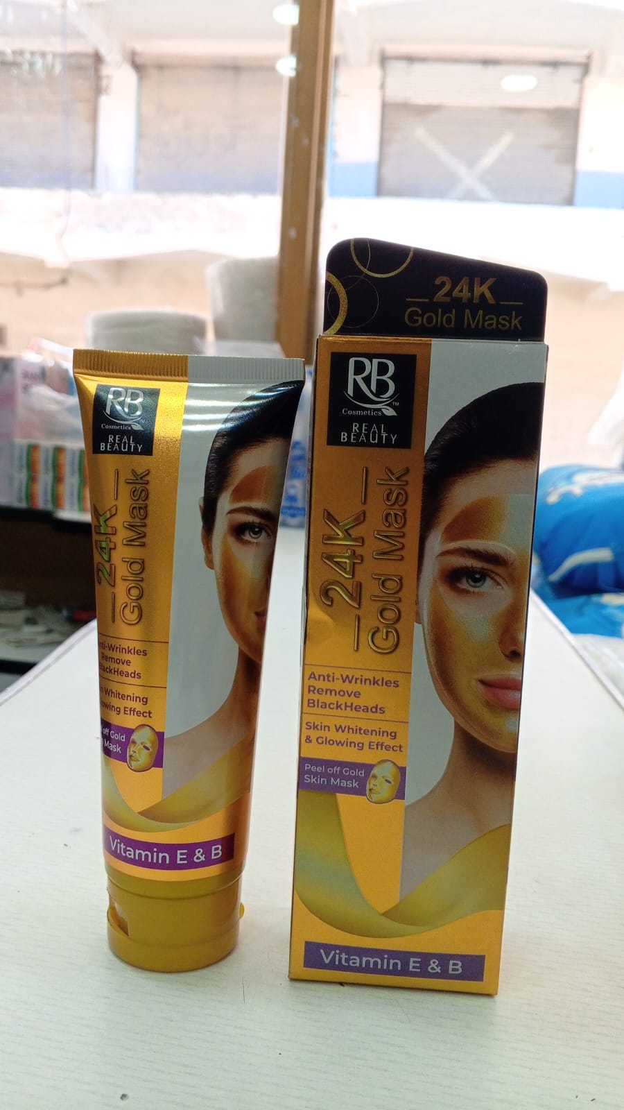 RB Cosmetics Real Beauty 24K Gold Mask | Hydrating & Brightening | Luxury Skincare Treatment | Original