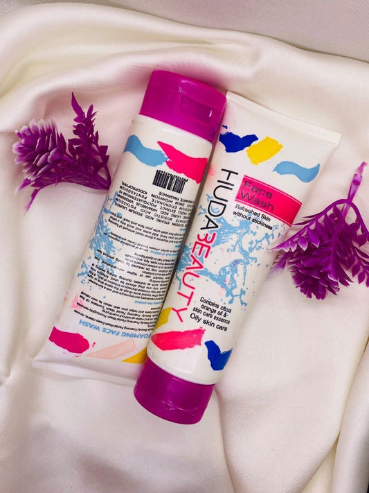 Huda Beauty Face Wash 100ml – Gentle Liquid Cleanser for Oily Skin, Deep Cleansing &amp; Refreshing Daily Skincare Formula