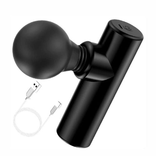 Rechargeable Facial Gun Massager – Compact Skincare Device with Type-C Charging, ABS Plastic, Portable &amp; Easy-to-Use for Relaxing Face Massage