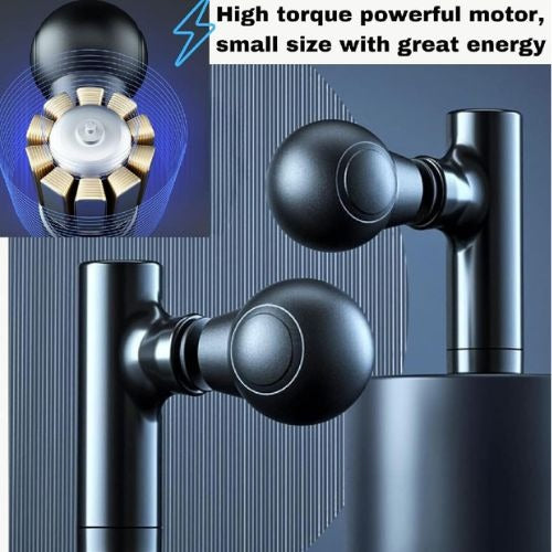 Rechargeable Facial Gun Massager – Compact Skincare Device with Type-C Charging, ABS Plastic, Portable &amp; Easy-to-Use for Relaxing Face Massage