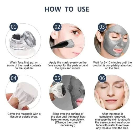 Magnetic Face Mask – Deep Cleansing, Detoxifying &amp; Revitalizing Skincare for Healthy, Youthful-Looking Skin